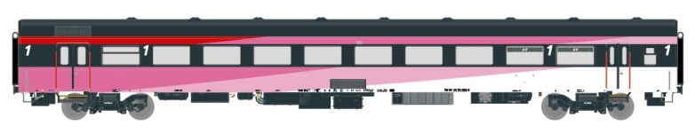 Exact-Train EX11131 - H0 - Personenwagen ICRm Hispeed 1 Amsterdam-Brüssel, NS, Ep. V - Wagen 1